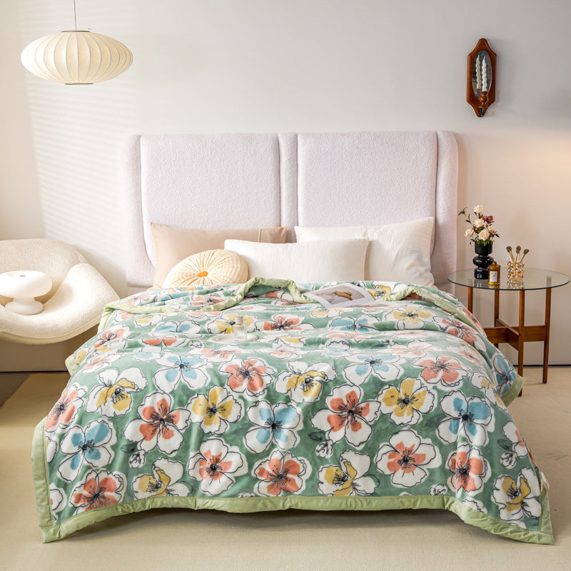 Shawl Blanket with Buttons (60"×40") – Silk‑Touch Double‑Face Fleece | YUGOLD