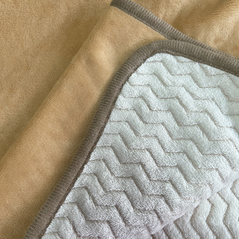 Shawl Blanket with Buttons (60"×40") – Silk‑Touch Double‑Face Fleece | YUGOLD